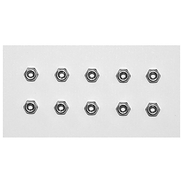 ล็อคนัท (สีเงิน) <Tamiya 94690 - Mini 4WD 2mm Lock Nut (10pcs.)>