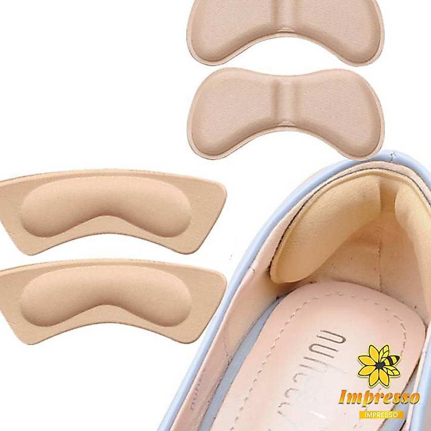 Impresso แผ่นกันกัด  แผ่นกันรองเท้ากัด เนื้อนิ่ม ช่วยแก้รองเท้าหลวม 1 แพค ต่อ คู่  Sponge heel pad
