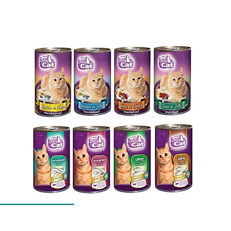 Catty Cat กระป๋อง 400g มีหลากหลายรสชาติ อาหารกระป๋องขายดี🐱🐱