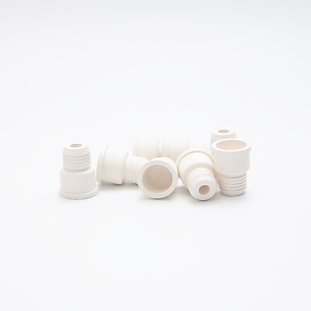 Natural Rubber Septum Size 14 - 1 piece จุกยางธรรมชาติสำหรับปิดขวดแก้ว flask ขนาด 14 มม สีขาว 1 ชิ้น