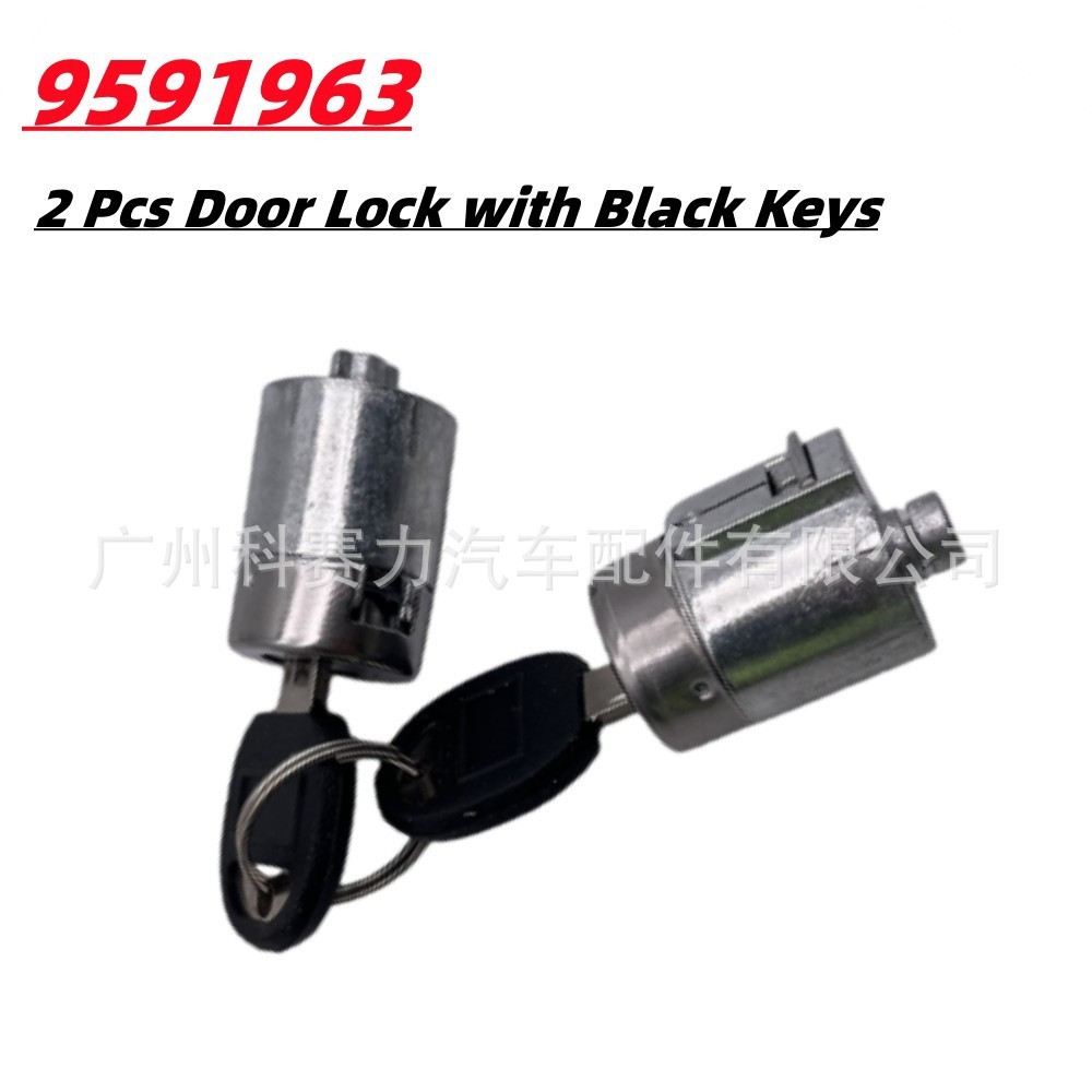 กระบอกล็อคประตูรถยนต์กุญแจสีดําเหมาะสําหรับ Chevrolet GMC C1500 C2500 C3500 K1500