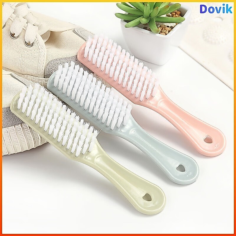 Dovik แปรงทำความสะอาด แปรงขัดรองเท้า แปรงพลาสติกหลายประโยชน์ พร้อมแฮนด์จับพลาสติก พร้อมส่ง