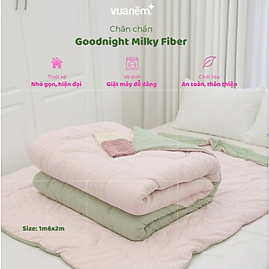 (Svip) Goodnight Milky Fiber ผ้าห่มเพดานผ้าฝ้าย บาง เบาสุดๆ นุ่ม เก็บความร้อนได้ดี ขนาด 1m6x2m