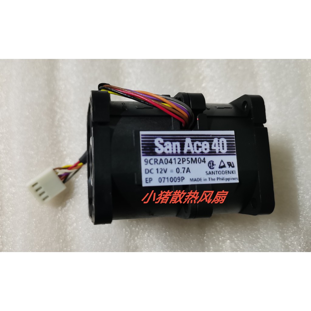 Sanyo 9CRA0412P5M04 12V 0.7 A 4056 Turbocharged 1U พัดลมแชสซีเซิร์ฟเวอร์