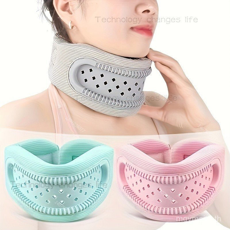 1PCS Breathable ซิลิโคนคอสนับสนุนรั้ง - Anti-Slouch Travel & Office คอสําหรับผู้ชายและผู้หญิง HQ6Y