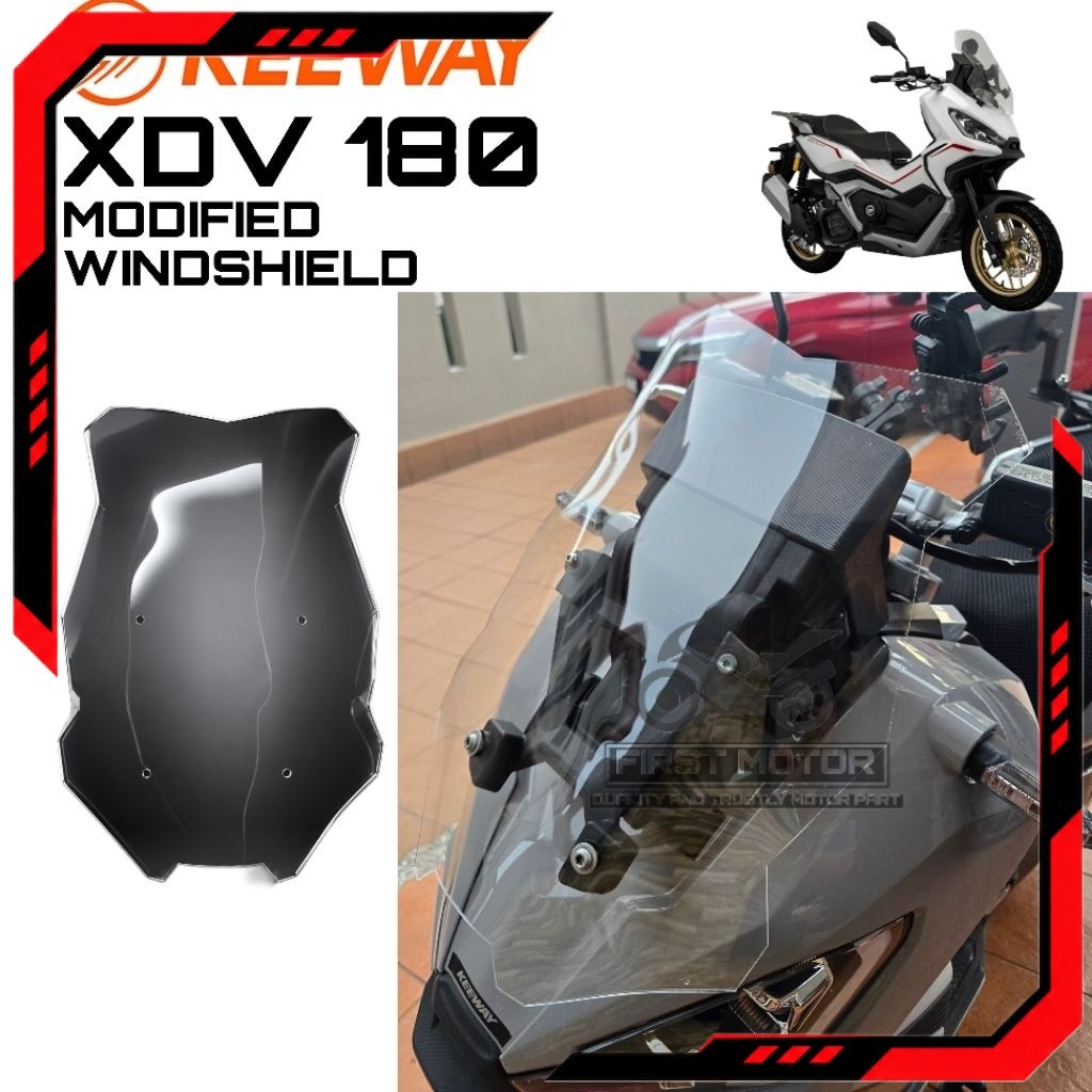 WINDSHIELD KEEWAY XDV180 XDV 180 EVO ดัดแปลง WINDSHIELD อุปกรณ์เสริมอุปกรณ์เสริม MODIFY