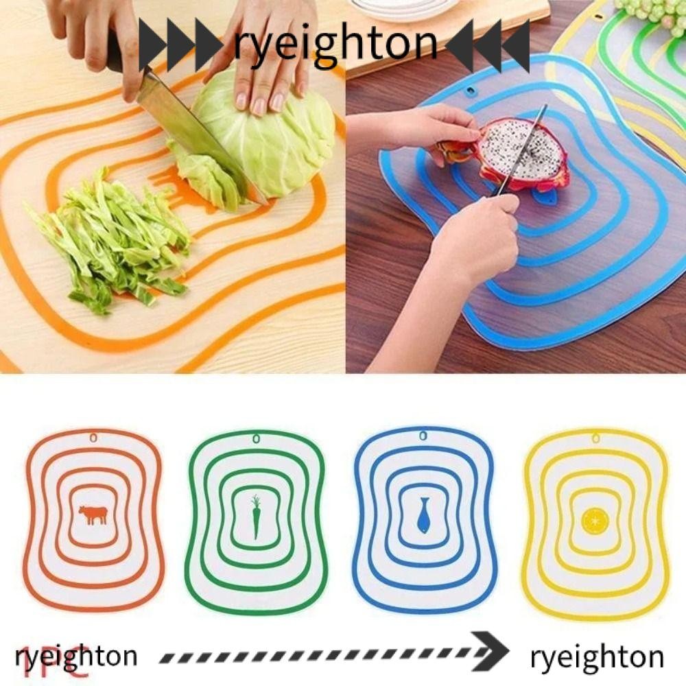 RYEIGHTON เขียง, Antibacteria ครัวโปร่งใสสับ, PP ลื่นยืดหยุ่นการจําแนกประเภทเขียงห้องครัว