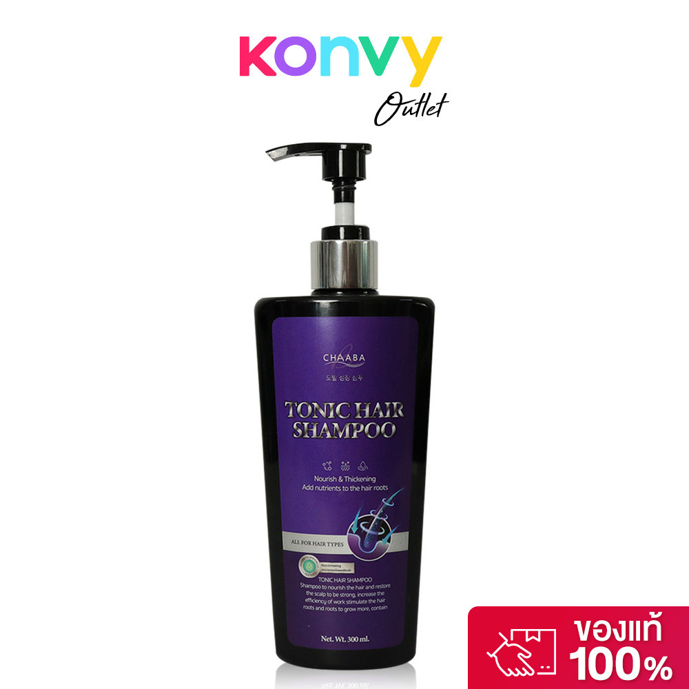 CHABA Tonic Hair Shampoo 300ml ชบา โทนิค แฮร์ แชมพู.