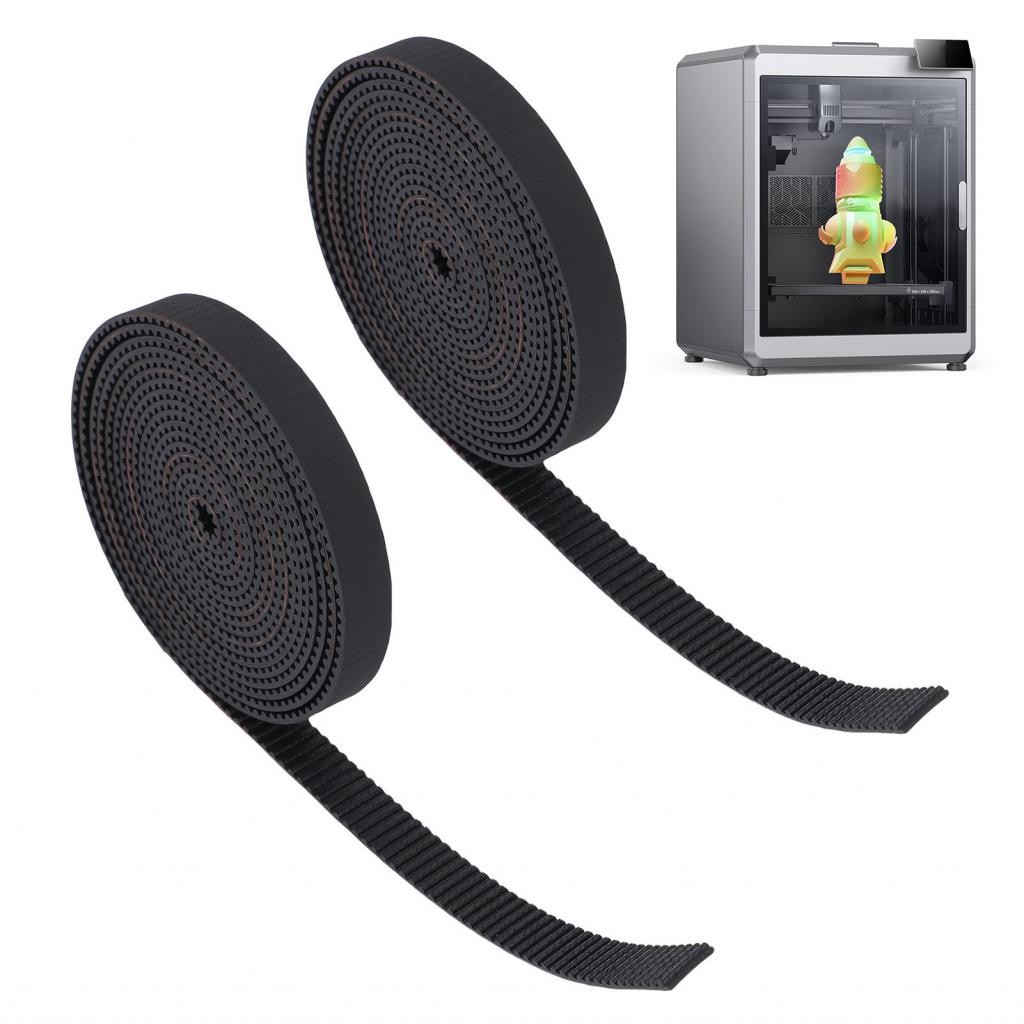 Allnew365-th 2 pcs 3d Printer Timing การเปลี่ยนเข็มขัดสำหรับ K2 Plus X Y Axes 0.31x75.5in ยางแบบเปิด