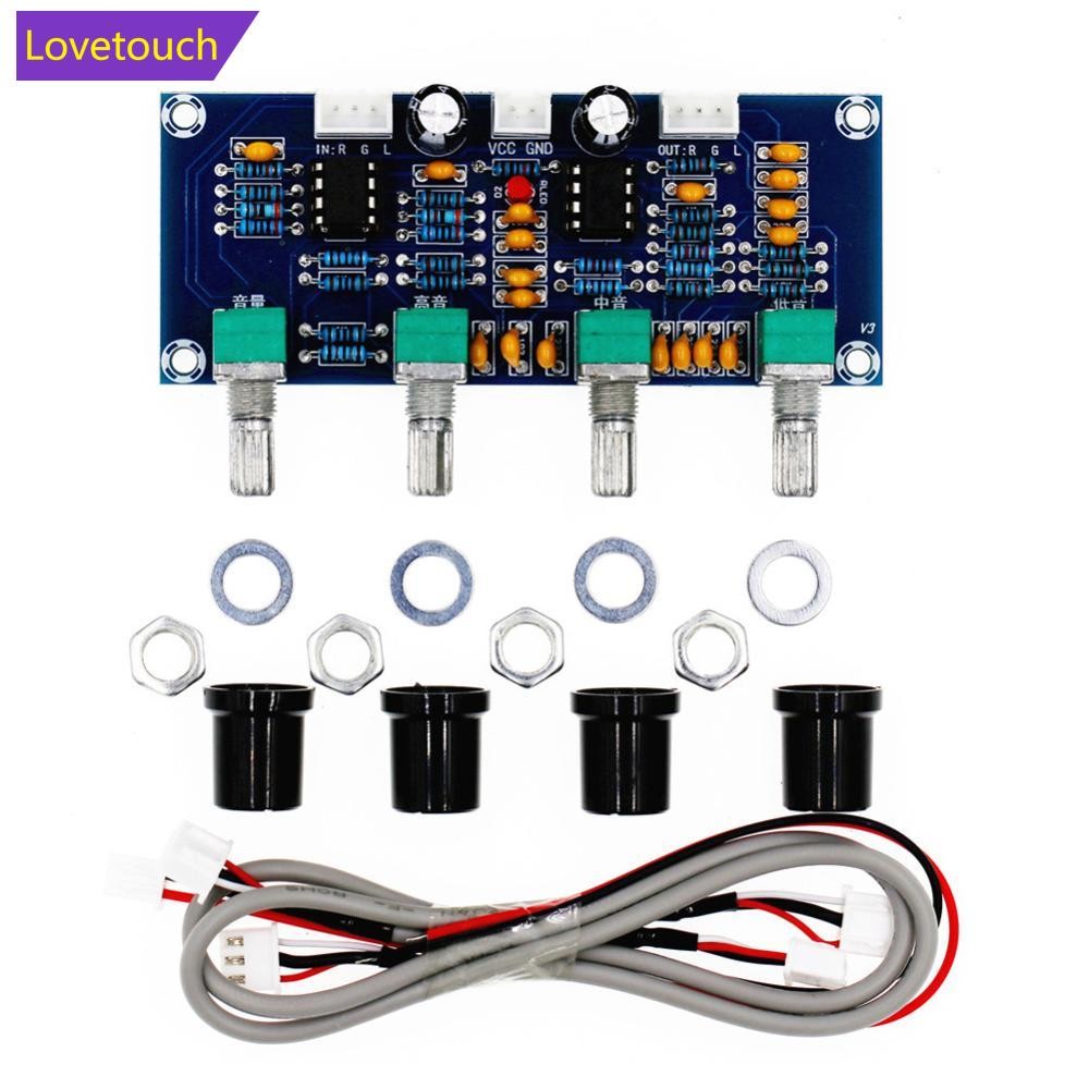 LOVETOUCH XH-A901 NE5532 DC12V-24V Tone Board pre-amp พร้อม Treble Bass ปรับระดับเสียง Pre-amplifier