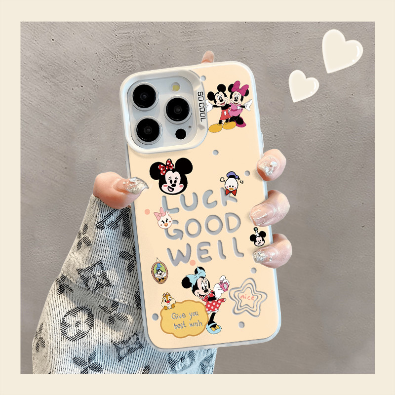 Mickey Minnie สําหรับ Vivo Y17 Y12 Y12S Y30 Y7S Y50 Y100 S10 S10E V23E V23 V25 V27 V29 X60 X70 X80 X90 X100 X200 PRO เต็มรูปแบบ 11 Pro IQOO 7 ราคา ถูกที่สุด ดีลบีเคเค