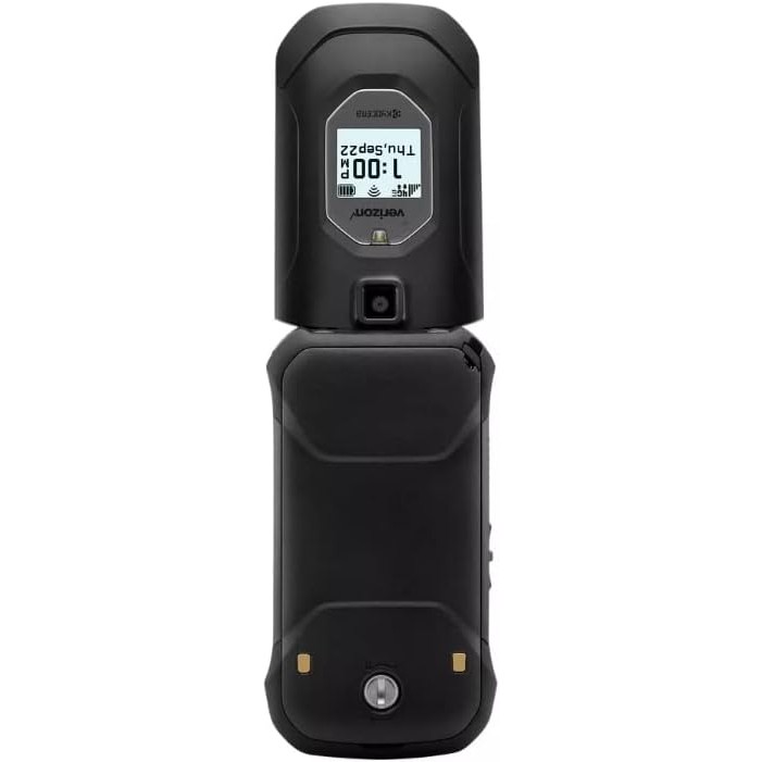Kyocera DuraXV Extreme+ โทรศัพท์พลิกที่ทนทาน-สีดํา-Verizon (ต่ออายุ) AK8V