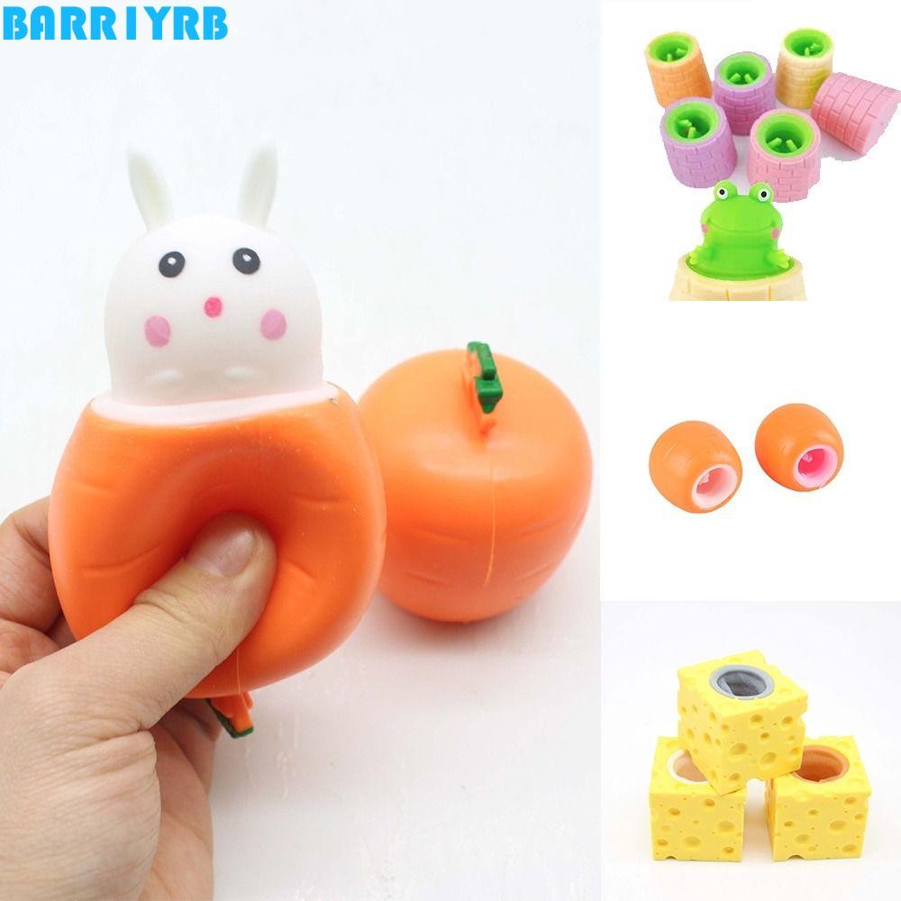 BARR1YRB Pop Up ของเล่นบีบ, ของเล่นบีบอัดกบชีส, ความแปลกใหม่หลายแบบการออกแบบการ์ตูนสีสุ่มของเล่นหยิกโจ๊กที่ใช้งานได้จริง