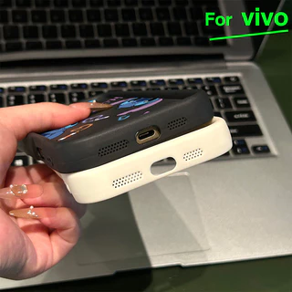 สำหรับ Vivo เคสโทรศัพท์วิโว่ ตัวการ์ตูนน่ารัก Y200 Y20 Y20s กรอบเลนส์สีชมพู Y12s Y12A Y17 Y12 Y15 Y11 Y12i Y15A โ