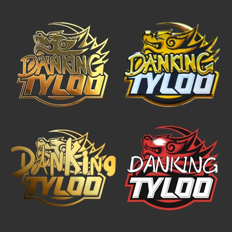 CSGO stickers, computer case decorative stickers, Danking metal stickers, CNCS, Tyloo, Donk gold sti