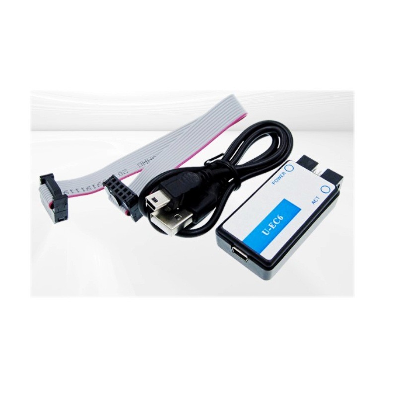 จําลอง Downloader U EC6 EC5 C8051F Microcontroller อินเทอร์เฟซ USB การตรวจจับการเขียนโปรแกรมฝังตัว D