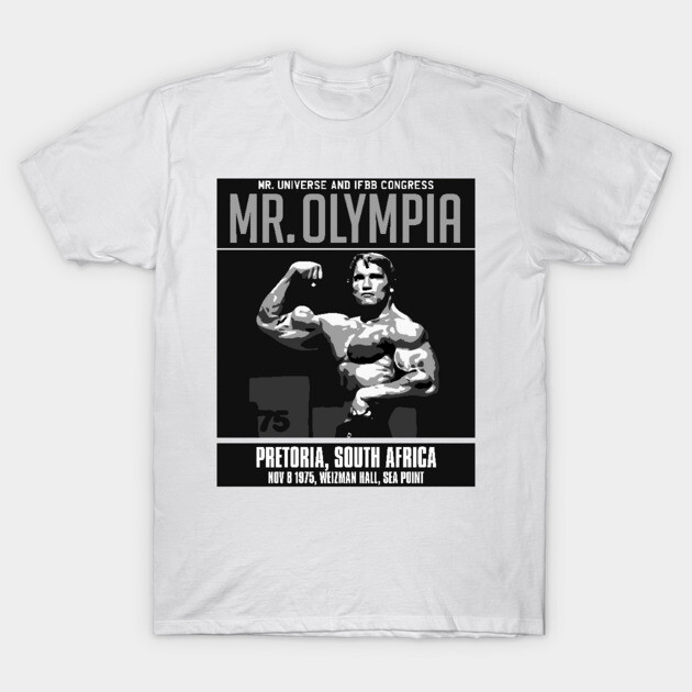 เสื้อยืด Vintage Mr Olympia 1975 T-Shirt แท้ Cotton 100% น่ารัก สไตล์ สีดำ เกาหลี oversize