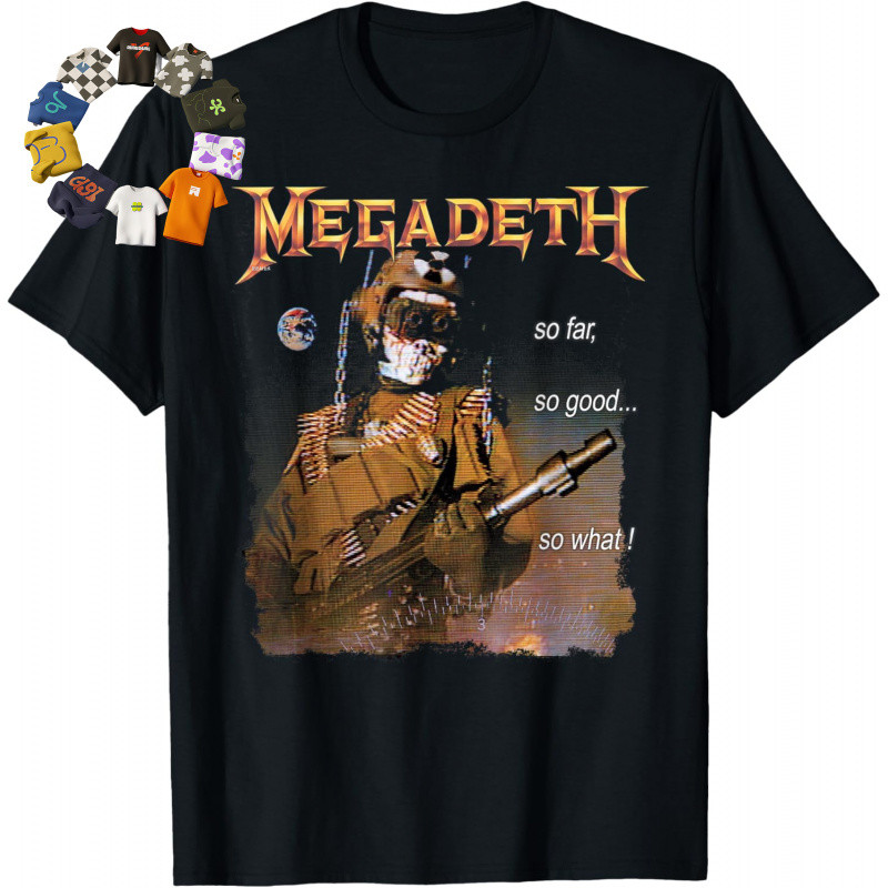 เสื้อยืดธีม Megadeth - So Far, So Good, So What