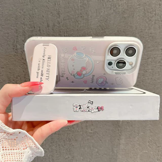 💖Annie💖-เคสไอโฟน เข้ากันได้กับ iPhone 16 17 เคสไอโฟน 17ProMax 15 iPhone 13 11 XS XR 7P ขายึดกระจก-HLMSCY500