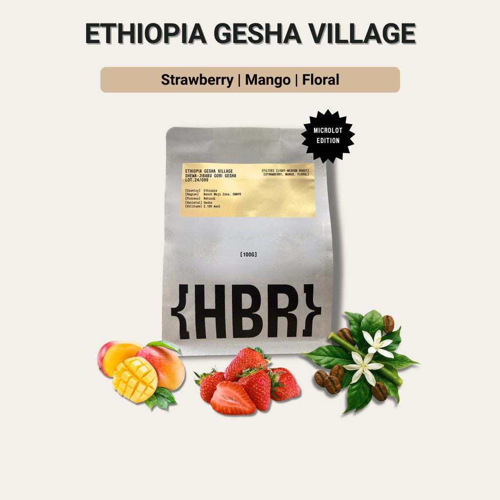 Gesha Village เอธิโอเปีย Shewa-Jaibabu Gori - (รุ่นไมโครล็อต) | เมล็ดกาแฟ | คั่วอ่อน-กลาง