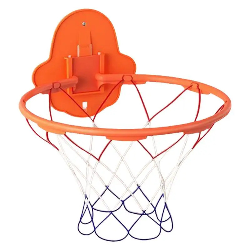 Basketball Hoop 32cm Dribbling Silent Basketball Training Hoop Noiseless Bouncing Wall-Mounted Toddl