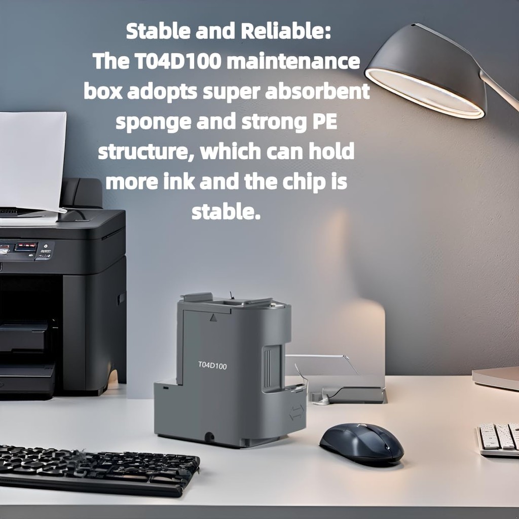 T04D100 กล่องบํารุงรักษาหมึกสําหรับเครื่องพิมพ์ Epson ET-15000, ET-3760, ET-3850, ET-4760, ET-4850, 