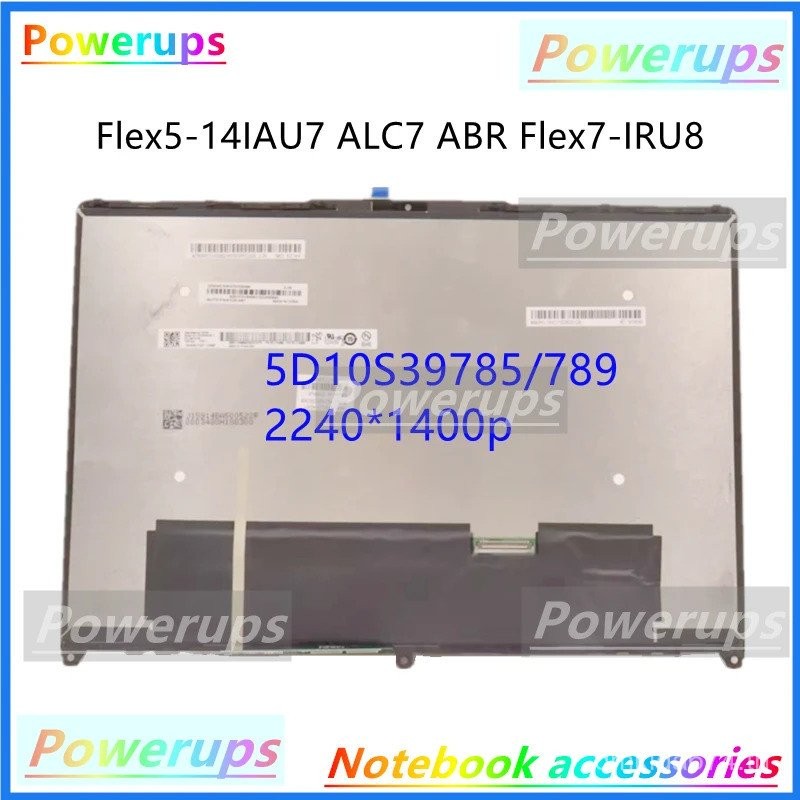 ใหม่ A + แล็ปท็อป LCD/LED หน้าจอสัมผัสสําหรับ Lenovo Ideapad Flex5 7 14IAU7/ALC7 ABR 14IRU8 82VC 82Y