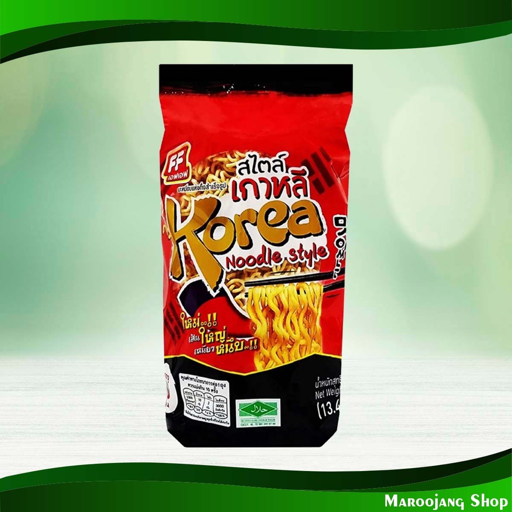 บะหมี่อบแห้งสไตล์เกาหลี เอฟเอฟ 380 กรัม Korean Style Dried Noodles FF