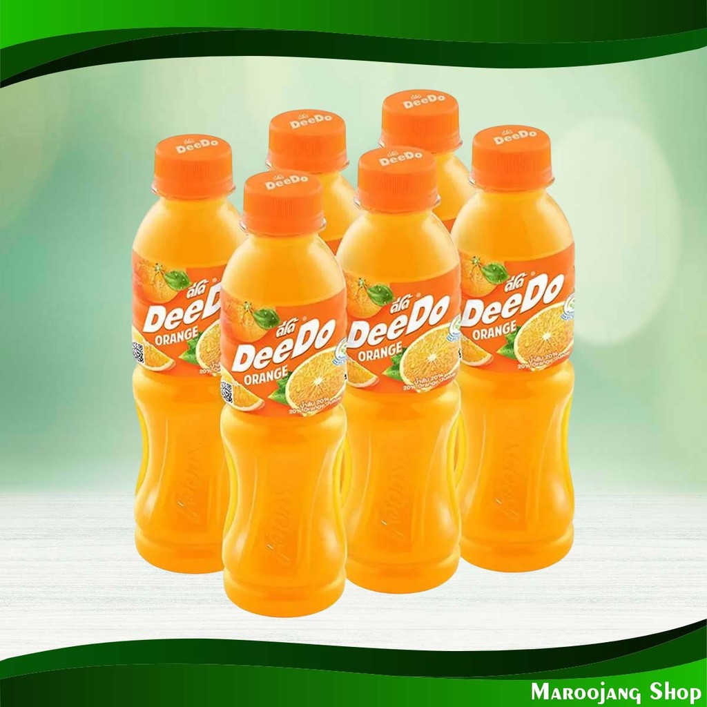 น้ำส้ม10% ดีโด้ 200 มล (6ขวด) Orange Juice 10% Deedo