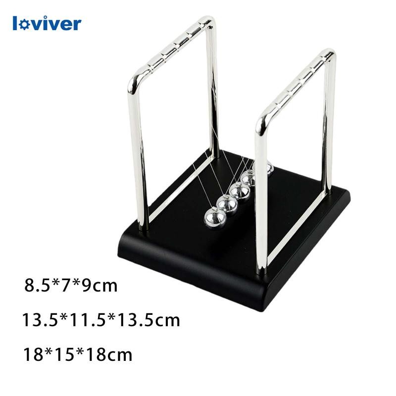 [Loviver] Newton Cradle Balance Balls ของเล่นเพื่อการศึกษาสําหรับเด็กลูกบอลลูกตุ้มสําหรับตกแต่ง