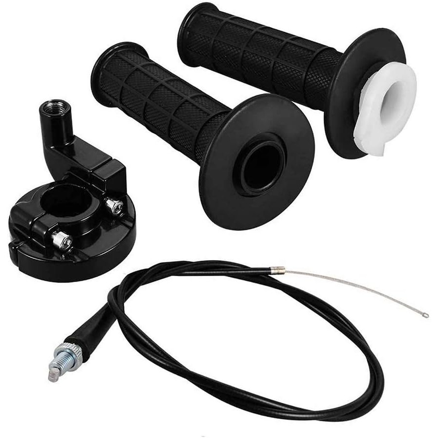 Amhousejoy 7/8" Twist คันเร่ง Accelerator Handle Grips และชุดสาย + ซ้ายขวาคลัทช์เบรค Levers Perch สํ
