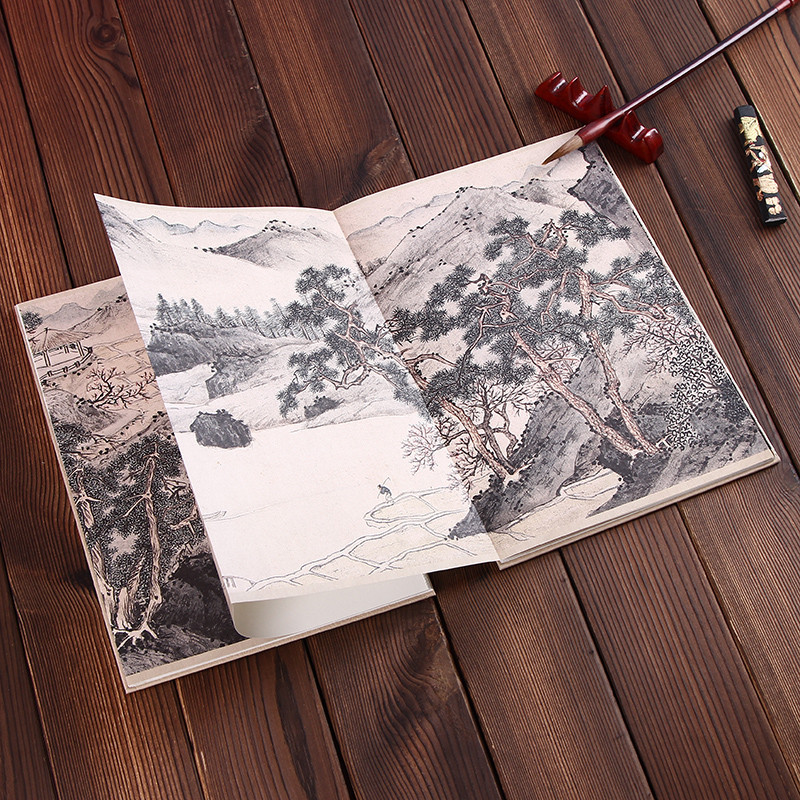 Mingwen Zhengming Taoyuan ถาม Tzu แผนที่ภาพวาดที่มีชื่อเสียงของ Past Dynasties วรรณกรรม Zhengming Ta