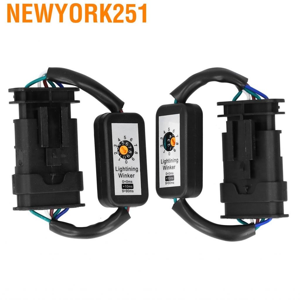 Newyork251 Joy Moto Shop-th คู่ LED ไฟท้ายไฟพลวัตสัญญาณอะแดปเตอร์เทียมชุดโมดูลไฟกะพริบพอดีพอดีสำหรับ