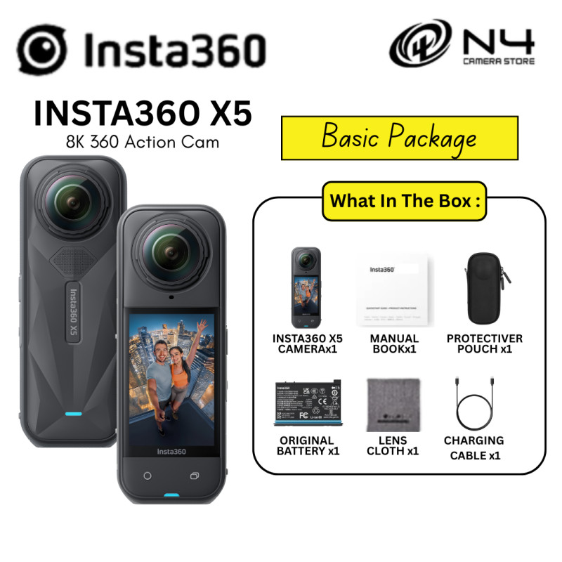 Insta360 X5/Insta360 One X5/The Ultimate 8K 360o Action Camera (รับประกัน Insta360 Malaysia)