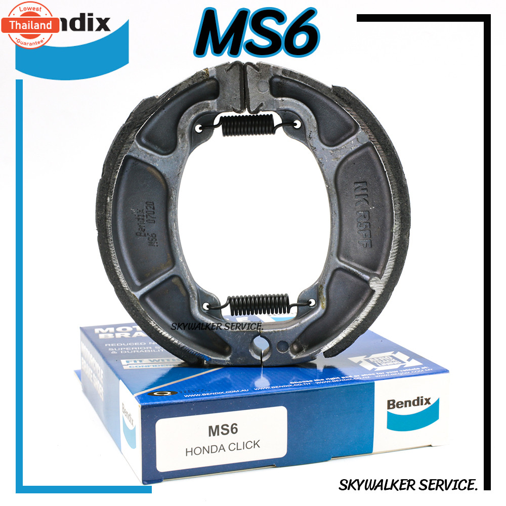 ก้ามเรค Bendix ผ้าเรค Honda Click, Scoopy, Zoomer, LEAD125 MS6