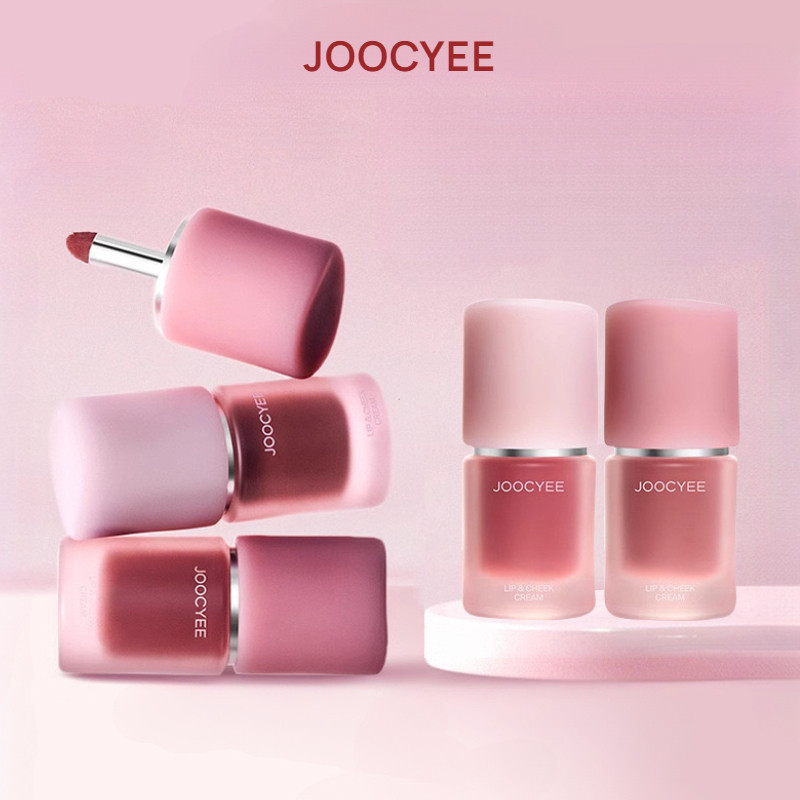 JOOCYEE Lip Glaze Cream Lip And Cheek Matte ความอิ่มตัวต่ําปรับปรุง Moisturizing Nature Complexion L