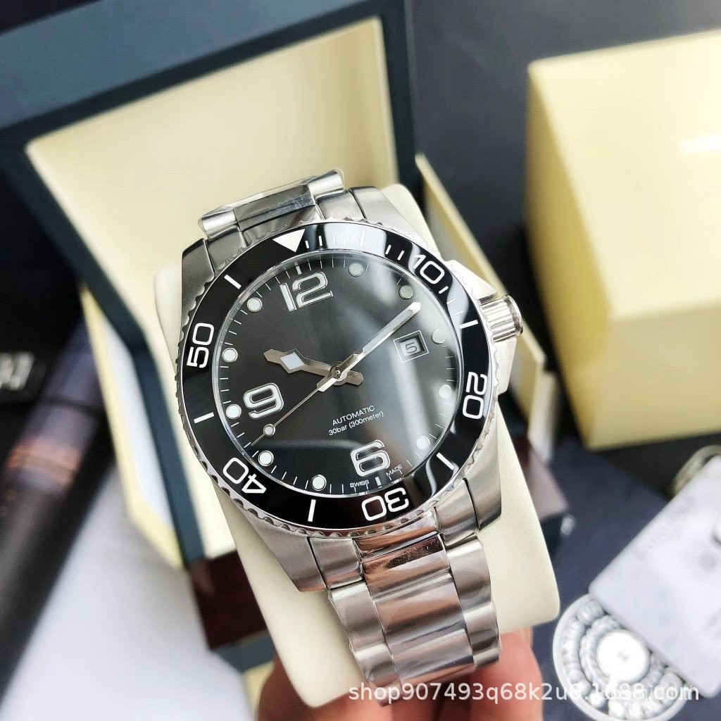 Wechat ส่งนาฬิกากลไกอัตโนมัติ ZF Comcas Watch TW Comcas Ceramic Ring พร้อมนาฬิกาเรืองแสง 888 GU1T
