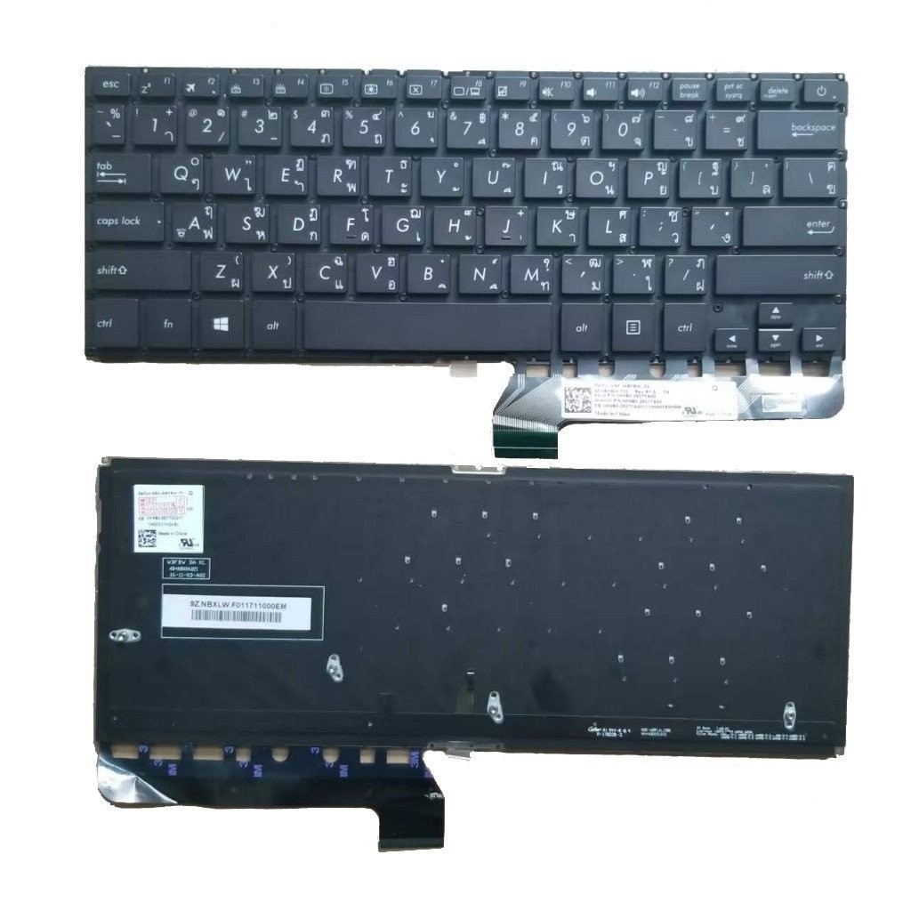 เหมาะสําหรับ Asus Zenbook ux430 ux430u ux430ua ux430uq ux430un พร้อม Backlight (LED) คีย์บอร์ด