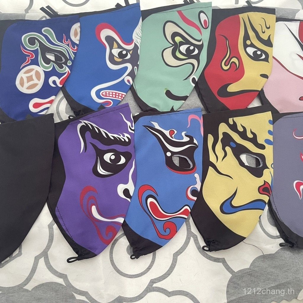 สินค้าใหม่ ละครเสฉวน Face-Changing Sichuan Drama Facebook การพิมพ์ Facebook Facebook Breathable Face