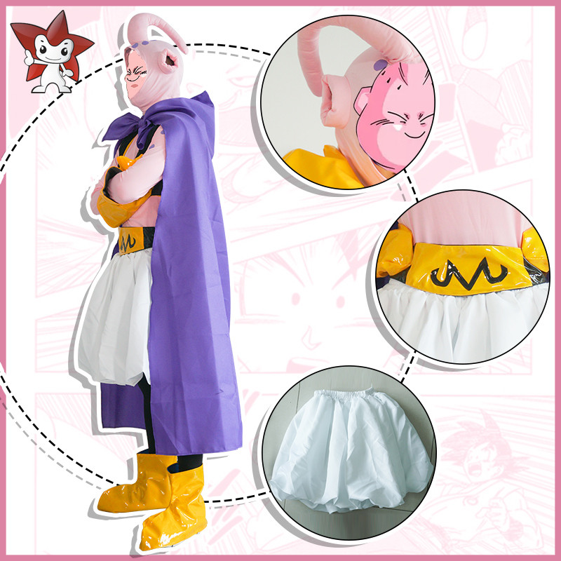 เสื้อผ้าคอสเพลย์ Dragon Ball Super Buu สำหรับคอสเพลย์อนิเมะ พร้อมสต็อก