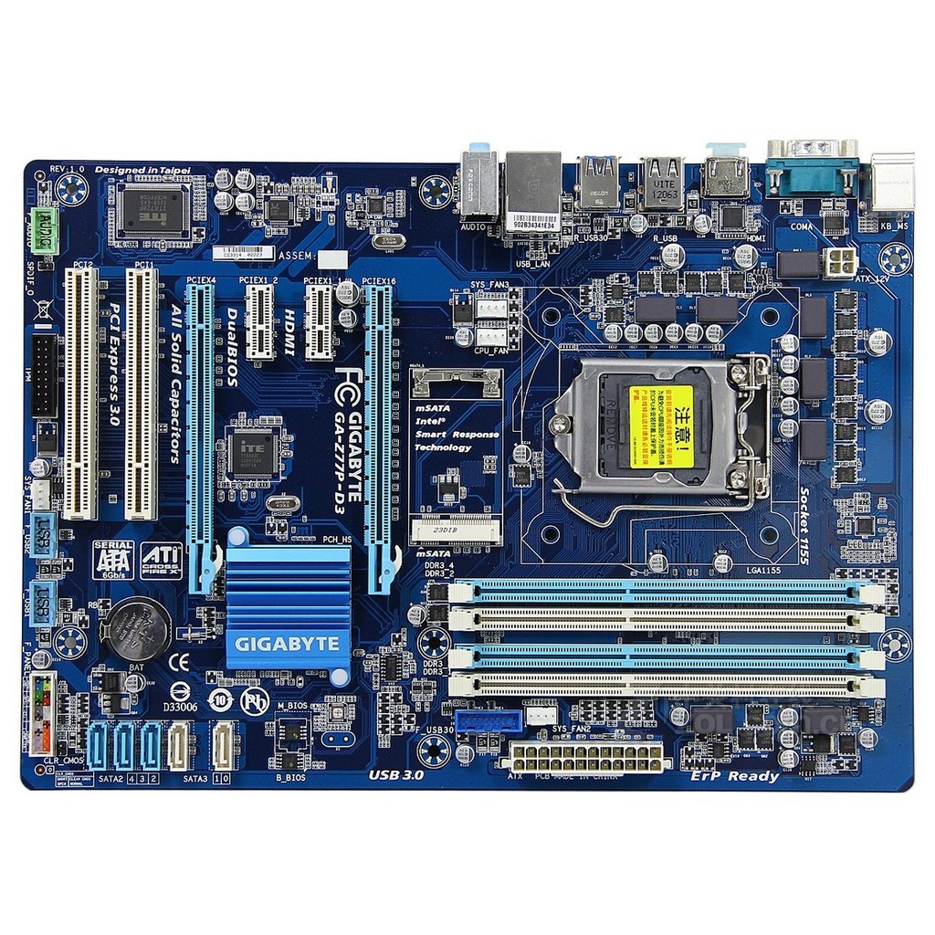 Z77 เมนบอร์ด Gigabyte/Gigabyte GA-Z77P-D3 1155 เมนบอร์ดรองรับ 1230 V2 3470