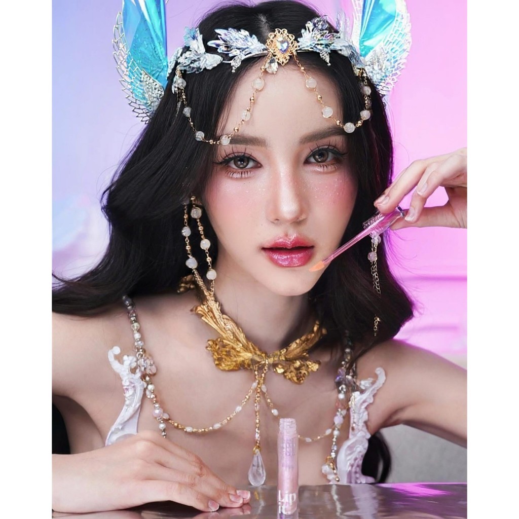 Lip It Mermaid Water Gloss ลิปนางเงือก ลิปกลอสเปลี่ยนสี กลิตเตอร์ ปากฉ่ำ แวววาว อิ่มฟู ชุ่มชื้น --ML14--✿ - รูปที่ 2