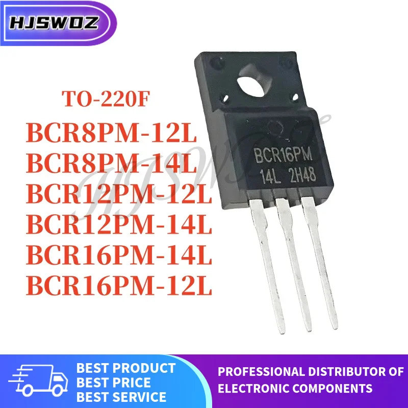 1-5PCS BCR12PM-12L BCR8PM-12L BCR8PM-14L BCR12PM-14L BCR16PM-12L BCR16PM-14L TO-220F Field Effect ทร