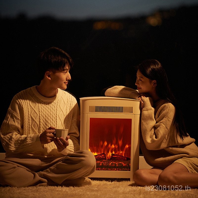 เครื่องทําความร้อน olayks Nordic ไฟฟ้าเตาผิงเปลวไฟเครื่องทําความร้อนในครัวเรือน olayks เครื่องทําควา