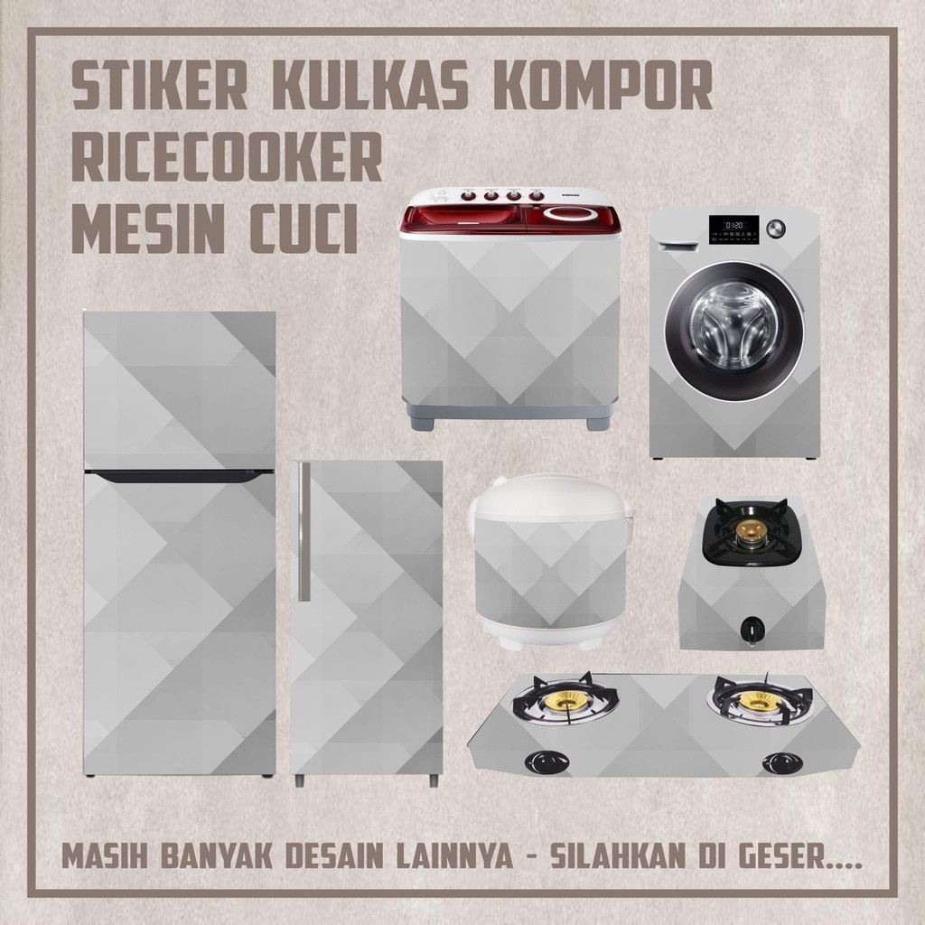 MESIN MATA หลายสติกเกอร์ตกแต่งเตาตู้เย็น 1 2 ประตูหม้อหุงข้าวตา CuCi เครื่อง