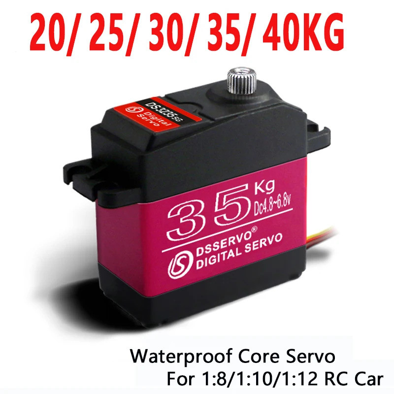 1X กันน้ํา Servo 20Kg 25Kg 30Kg 35Kg 40Kg ความเร็วสูงเซอร์โวเกียร์โลหะ Digital Servo RC Baja Servo ส