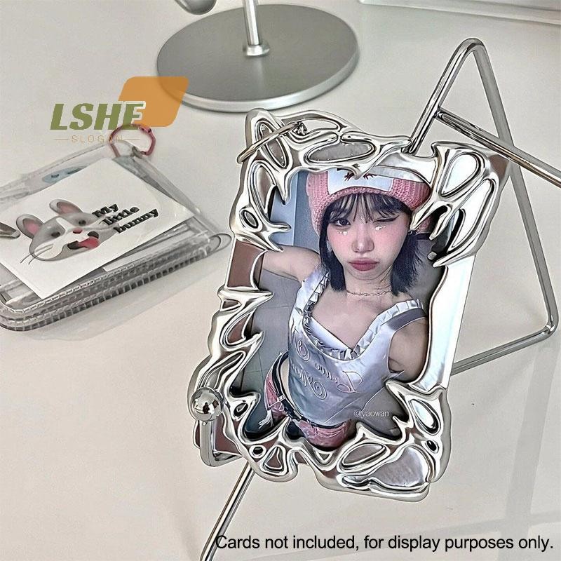 [LSHE] Electroplated Premium Feeling Creative Card Holder K-POP Idol Card Holder ใหม่
