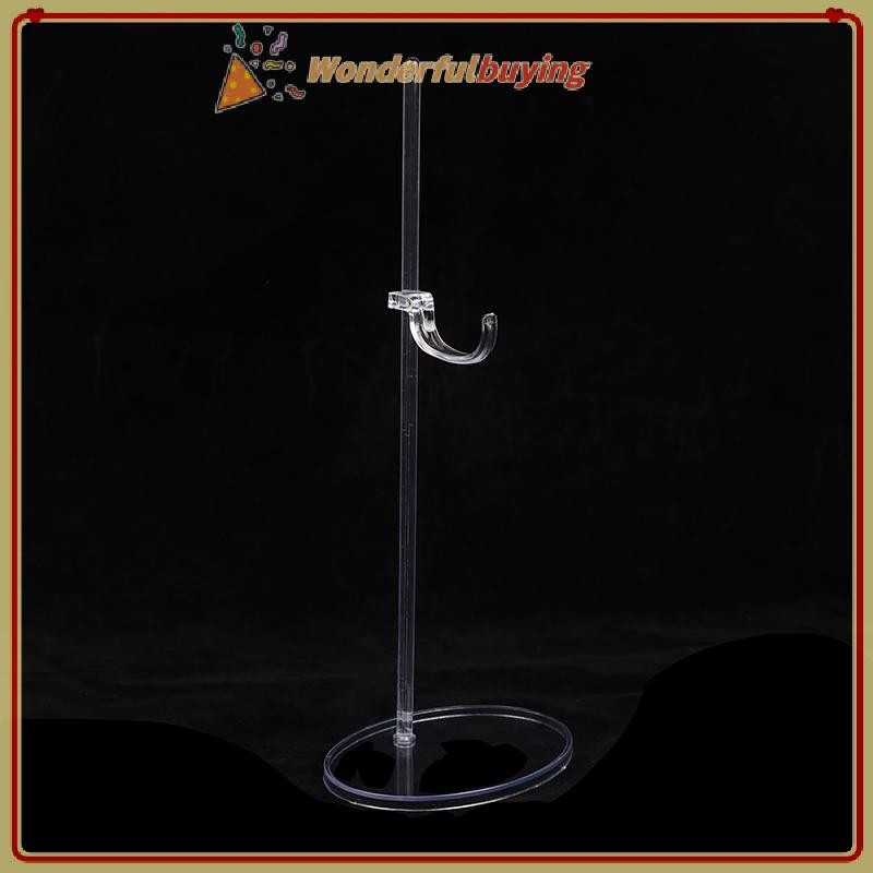 Wbth อะคริลิคตุ๊กตาผู้ถือขาตั้งโปร่งใส 30 ซม.รูปเอว Foot Support Rack สําหรับ 1/6 ตุ๊กตาของเล่นแสดง Vary