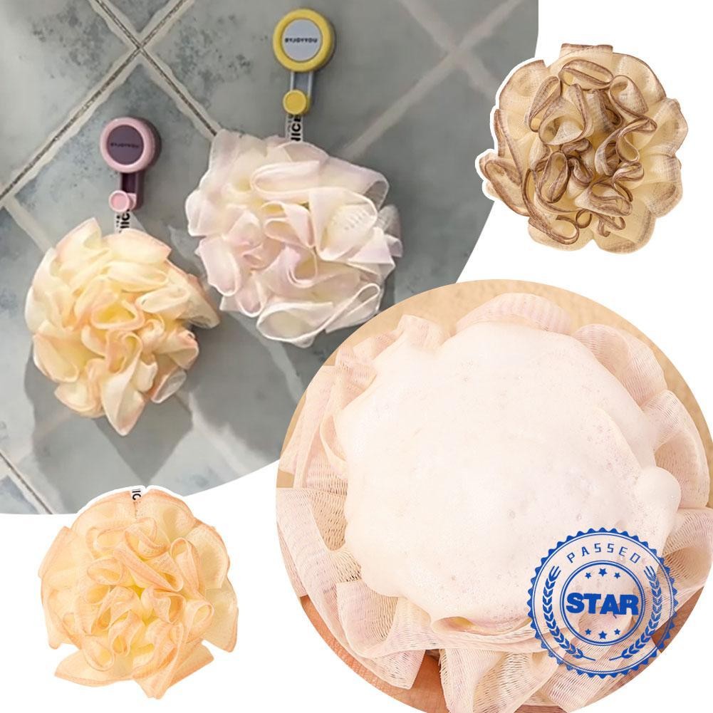 สบู่ Bath Flowers Foaming Net Bath Ball Bathing Tools N0u1