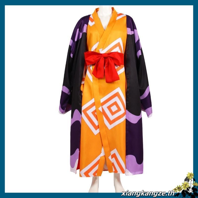 One Piece Jinbe คอสเพลย์เครื่องแต่งกายชุดกิโมโน Robe Jinbe เสื้อคลุมชุดดีลักซ์ชุดฮาโลวีนคอสเพลย์ชุดส